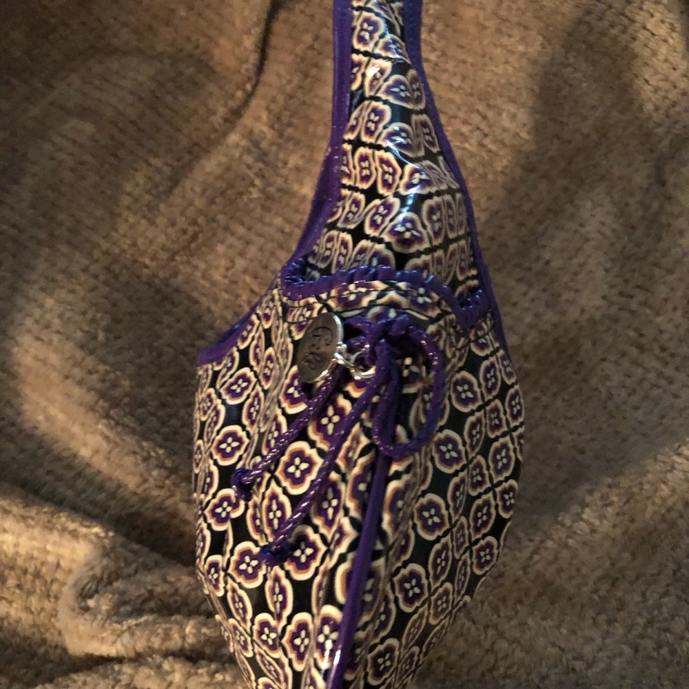 Vera Bradley Frill Tied Together Simply Violet Hobo Purse - NWOT - Picture 5 of 7